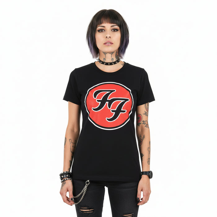 FOO FIGHTERS - FF LOGO - Ladies T-Shirt Black