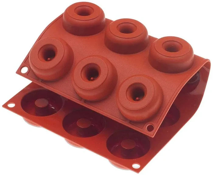 Orange Non Stick Small Donut - 15 Forms