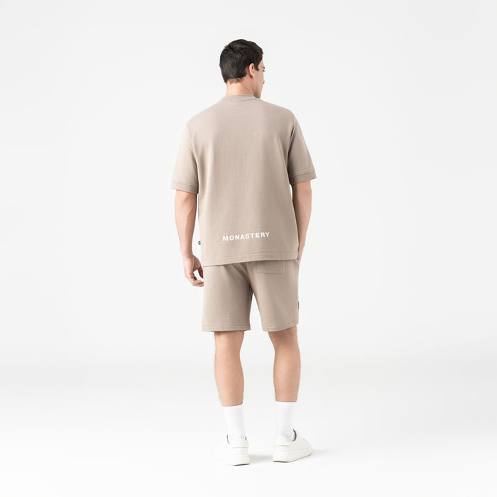 VIKRANT BURDA SHORT MEN TAUPE GRAY