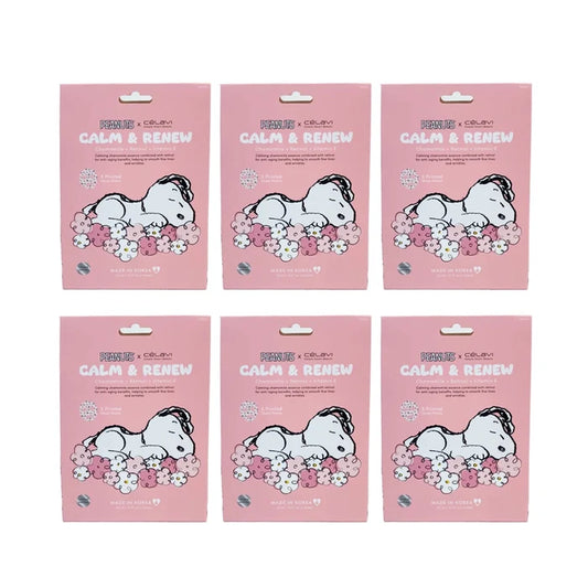 CELAVI - Peanuts Calm & Renew Sheet Mask – Chamomile + Retinol + Vitamin E