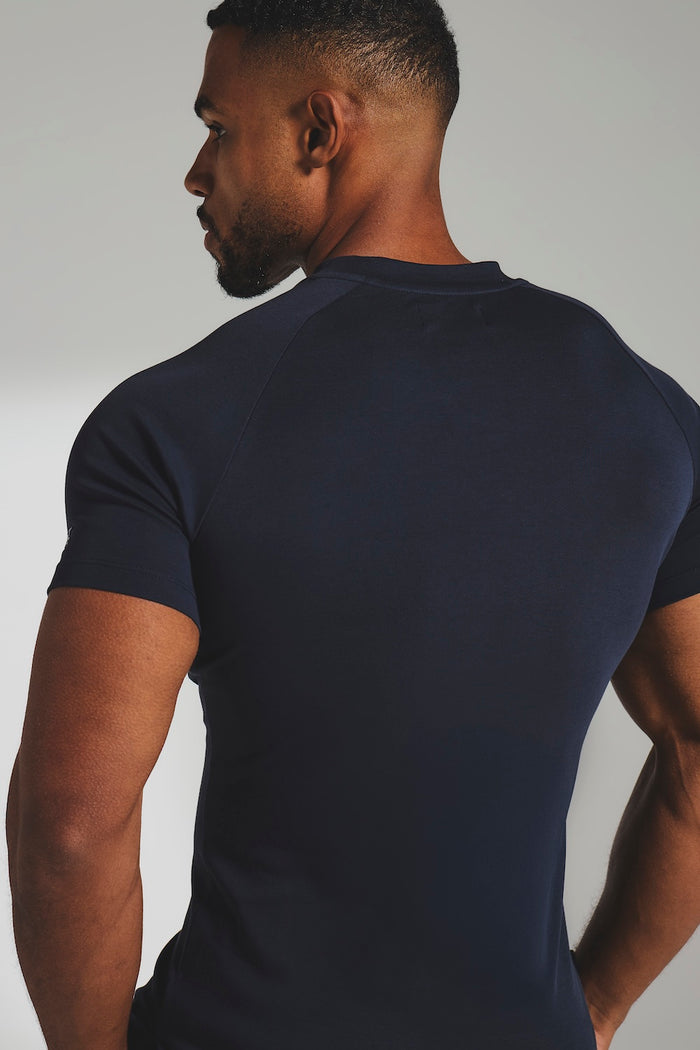 Interlock Jersey T-Shirt in Navy