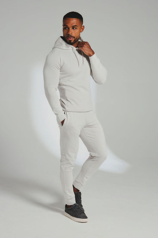 Interlock Sweat Joggers in Alabaster