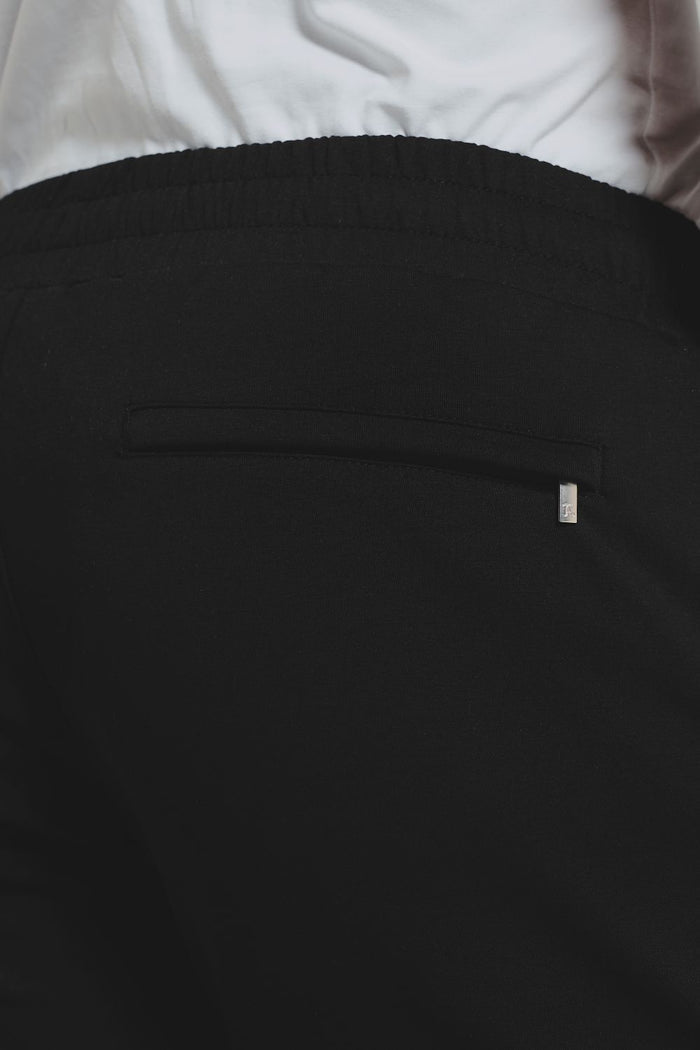 Interlock Sweat Shorts in Black