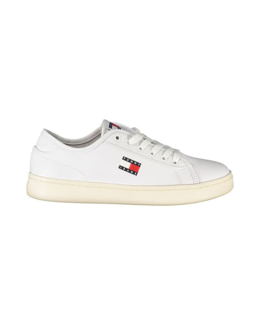 Tommy Hilfiger Bianco Polyurethane Women Sneaker