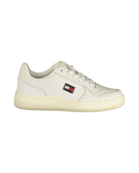 Tommy Hilfiger Bianco Polyurethane Women Sneaker