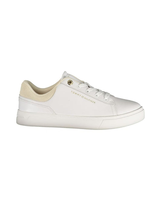 Tommy Hilfiger Bianco Polyurethane Women Sneaker