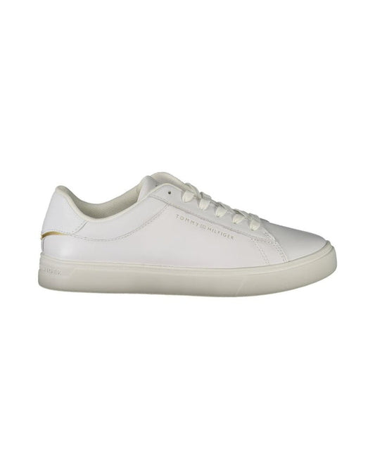 Tommy Hilfiger Bianco Polyurethane Women Sneaker