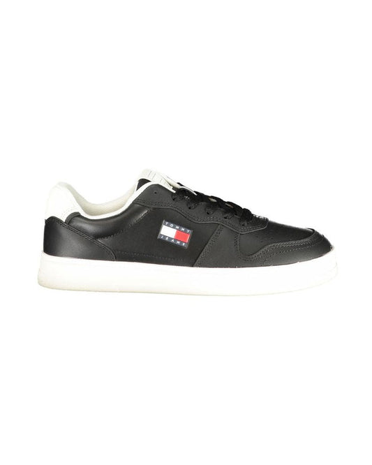 Tommy Hilfiger Black Polyurethane Women Sneaker