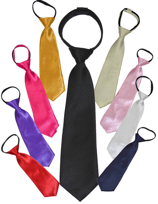 ZSNT - SOLID ZIPPER TIES - VARIOUS COLORS